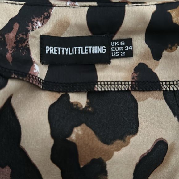 Leopard Print Wrap Around Midi Skirt - Picture 3 of 8